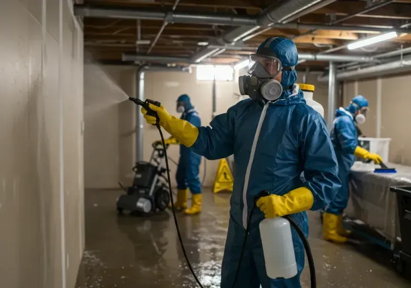 Basement Sanitization and Antimicrobial Treatment process in Cahaba Heights, AL