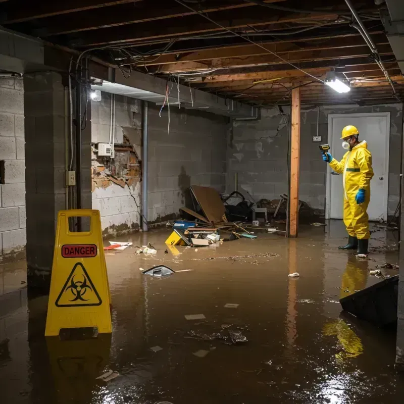 Flooded Basement Electrical Hazard in Cahaba Heights, AL Property